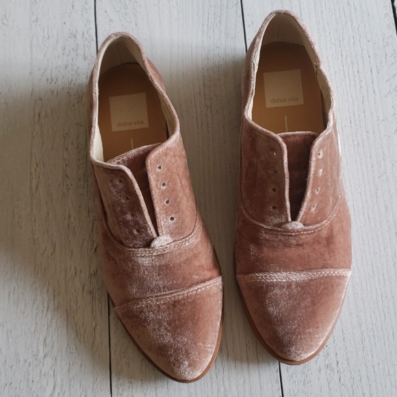 Dolce Vita Shoes - Dolce Vita rose gold velvet loafers 6.5